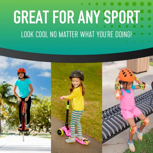 Vista 3 de Flybar Casco de Bicicleta para Niños - Certificación Dual con Dial Ajustable, Casco Ligero para Patineta, Patinaje sobre Ruedas, Pogo, Scooter