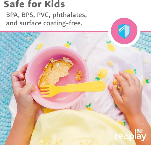 Vista 2 de Re Play - Tazones de plástico reutilizables de 12 onzas, paquete de 6 cuencos aptos para lavavajillas y microondas para cereales, aperitivos