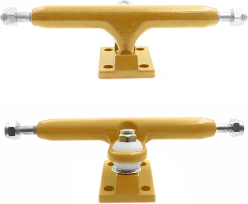 Vista 2 de SPITBOARDS® 32 mm Fingerboard Pro Trucks by, Real Lock Nuts, Single Axis, Kingpins, Rubber O-Ring Urethane Bushings, Optimised Hanger, Width 32 mm