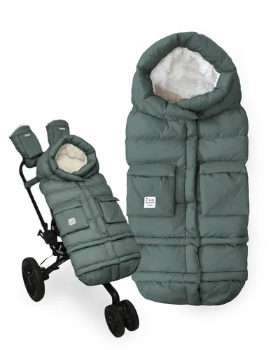 Vista 26 de 7AM Enfant Manta para Cochecito 212 - Manta Ajustable con Cremallera para Asiento de Auto de Bebé para Invierno de Bebés, Unisex Multipropósito