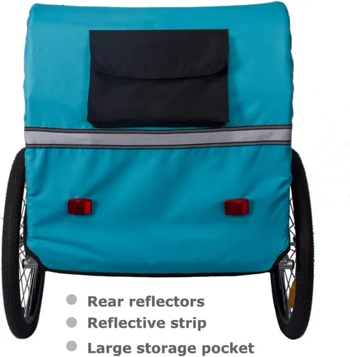 Vista 3 de Veelar - Remolque de bicicleta deportiva para 1 o 2 niños pequeños, portabicicletas