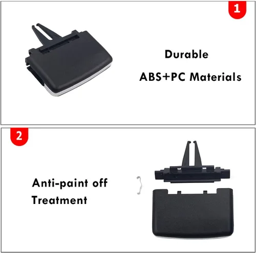 Vista 4 de Moonlinks Compatible con Clips de Tabs de Rejilla de Aire Delantera Centro/Izquierda/Derecha para Mercedes Benz, Kit de Reparación de Hebilla