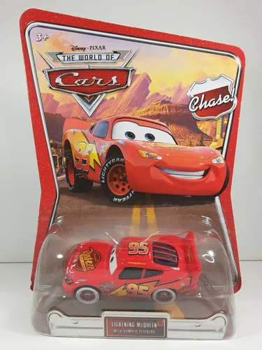 Disney Pixar Cars the World of Cars Lightning Mcqueen con pegatinas para parachoques #35