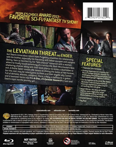 Vista 2 de Supernatural Season 8 Blu-ray