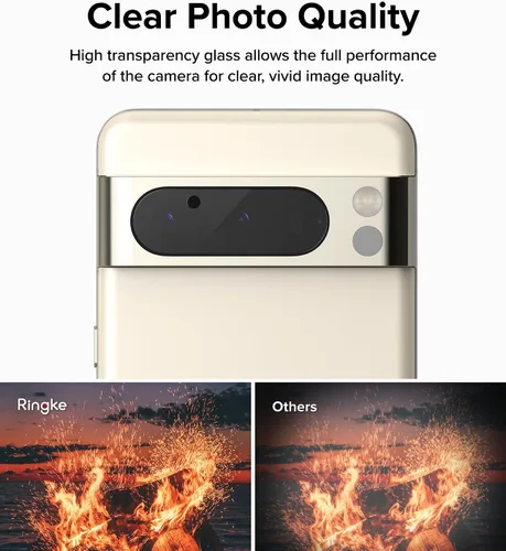 Vista 8 de Ringke Fusion - Funda compatible con Google Pixel 8 Pro [transparente] + cristal de cámara compatible con Google Pixel 8 Pro