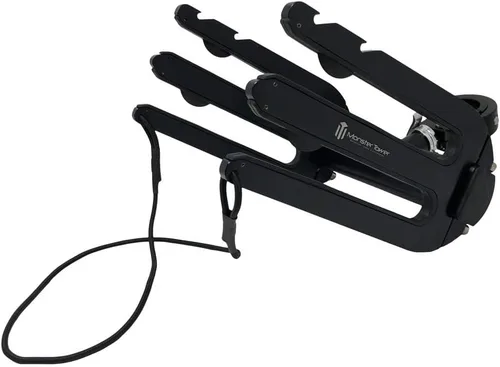 Vista 4 de Monster Tower Estante para wakeboard – liberación rápida, ajuste universal para torres de wakeboard, rotación de 360 grados, parachoques de goma