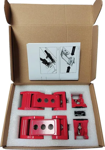 Vista 6 de Kit de cierre de capucha de acero inoxidable Brangstak para Jeep Wrangler JK JKU 2007-2018 y Jeep Wrangler JLJLU Gladiator 2 puertas y 4 puertas Rojo