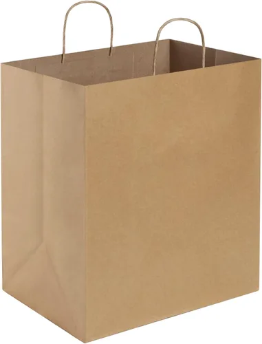 BagDream Bolsas de papel kraft de 14 x 10 x 15.75 pulgadas, bolsas de regalo de papel ultra anchas grandes con asas para llevar, fiestas, compras,