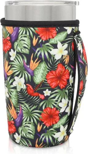 Vista 78 de Fundas Aislantes de Neopreno Portavasos con Asa para Vasos Tumbler de 20oz, Funda Reutilizable para Café Helado Para Tazas de Café de 30oz - 32oz