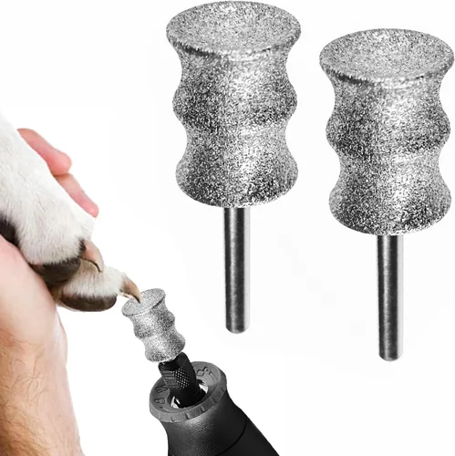 Vista 7 de Molinillo de uñas y recortador de uñas para perros, herramienta de aseo de uñas para perros Dremel - Accesorio para amoladora de uñas para mascotas