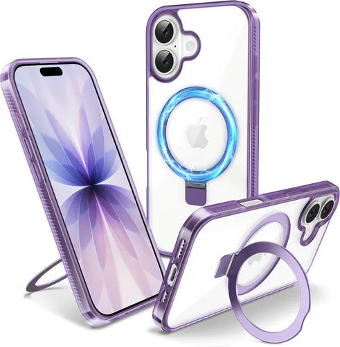 Vista 54 de Funda magnética para iPhone Air – [Soporte invisible integrado] [Compatible con MagSafe] [Protección contra caídas de grado militar] Cubierta
