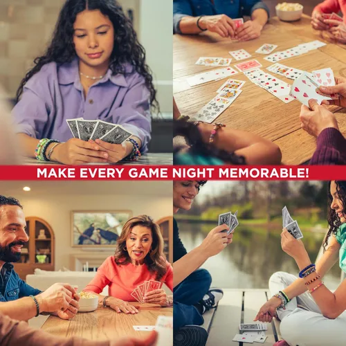 Vista 10 de Bicycle Juego de 4 Mazos de Cartas, Barajas de Tamaño Póquer con Índice Estándar en Rojo y Negro para Póquer, Blackjack, Rummy, Noches de Juego