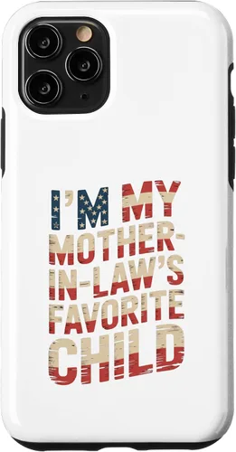 Vista 29 de Im My Mother in Law Favorite Child USA FlagFunny Parent Case for iPhone 16
