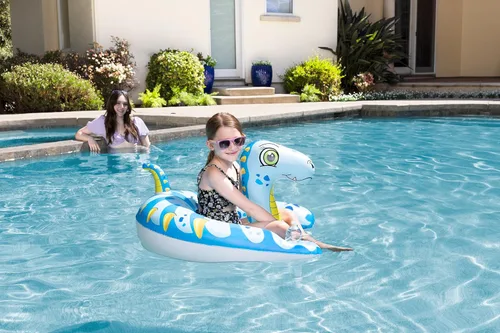 Vista 5 de Poolmaster Inflatable Swimming Pool Float Water Dragon Rider Toy for Kids