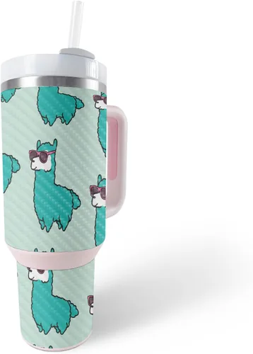 Vista 20 de MightySkins - Skin de fibra de carbono compatible con el vaso Stanley The Quencher H2.0 FlowState de 30 onzas, diversión de los años 90, acabado