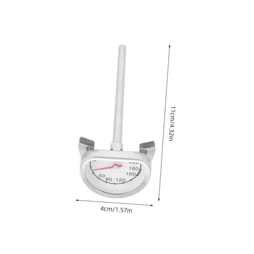 Vista 8 de Termómetro de freír con sonda herramienta de cocción de lectura instantánea para temperatura del aceite, incluye clip para olla para uso doméstico