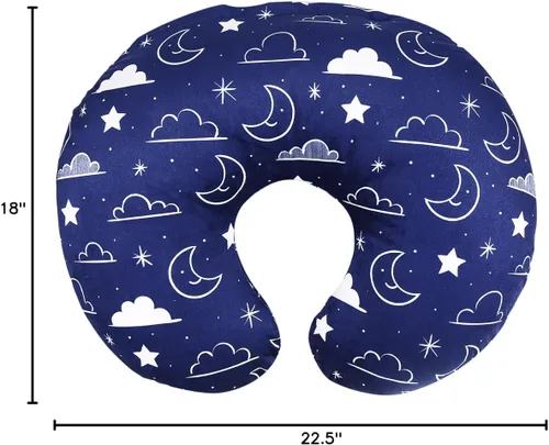 Vista 5 de IBraFashion Funda de almohada de lactancia para almohada de lactancia Boppy original, fundas de lactancia para mamá que amamanta, transpirable