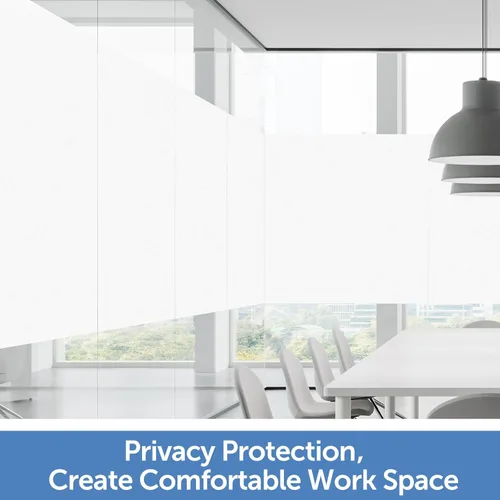 Vista 4 de HIDBEA - Película de privacidad esmerilada para ventana, adherencia estática sin adhesivo, bloqueo solar y ultravioleta, control de calor