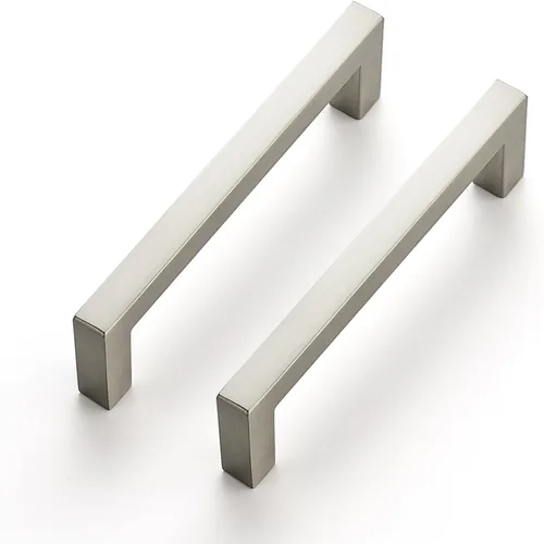 Vista 12 de Ravinte Paquete de 5 manijas de cajón de barra cuadrada delgada de 3 pulgadas de centro a centro, manijas de gabinete de cocina, manijas de cajón