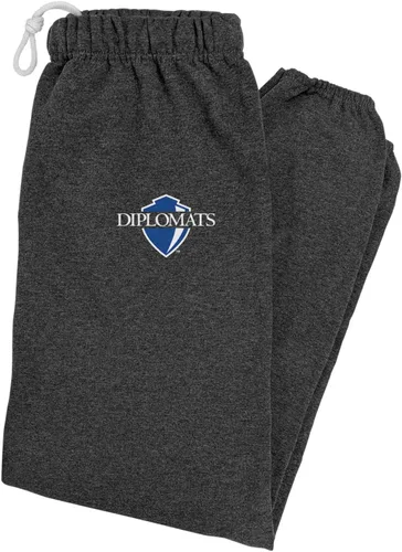 Vista 251 de LOGOVISION Pantalones deportivos para hombre con logotipo primario colegiado colección jaspeado carbón