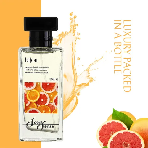 Vista 5 de BIJOU Perfume para hombre de 1.7 onzas líquidas I Eau De Parfum con pomelo, ciruela y almizcle Perfume de larga duración para hombres I Regalo