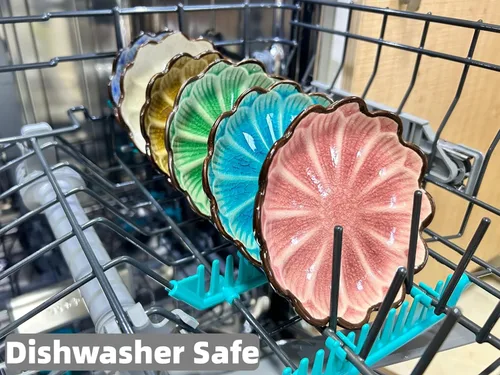 Vista 6 de Soporte de cuchara de cerámica para estufa, soporte de cuchara lindo con flores para encimera de cocina, soporte para cucharas de cocina