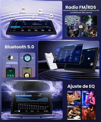 Vista 6 de MAHVEC 4G+64G Android 15 Radio de coche estéreo para Ford F150 2009-2014 Pantalla táctil IPS de 9 pulgadas/CarPlay inalámbrico/Android Auto/32
