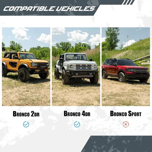 Vista 2 de Snailfly Ensamblaje de enganche de remolque de 5 cm para Ford Bronco 2021-2026 Receptor de enganche Clase 3, NO para Bronco