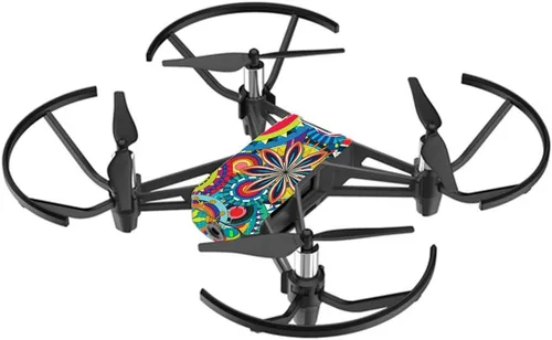 MightySkins Skin Compatible with DJI Ryze Tello Drone - Flower Wheels | Protective, Durable, and Unique Vinyl Decal wrap Cover | Easy to Apply,