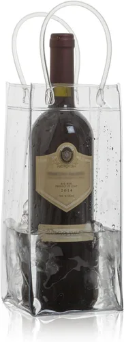 Vista 3 de Enfriador de vino Cubo de hielo Bolsa de plástico Enfriador de vino con asa... (6)