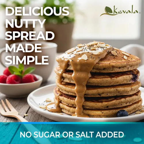 Vista 3 de Kevala Mantequilla de almendras prémium cremosa, sin lácteos, cubo de 7 libras