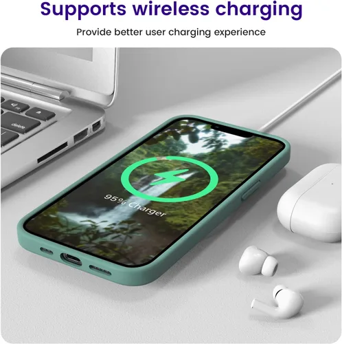 Vista 1540 de OTOFLY Compatible con iPhone 15, funda delgada de silicona a prueba de golpes para iPhone 15 (6.1 pulgadas), (negro)
