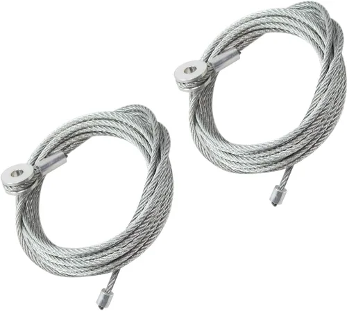 Vista 6 de Pareja (2) Kit de reemplazo de cable para puerta de rampa de carga cerrada del remolque, cables de 150 pulgadas, reemplazo para CAB1-8CB150