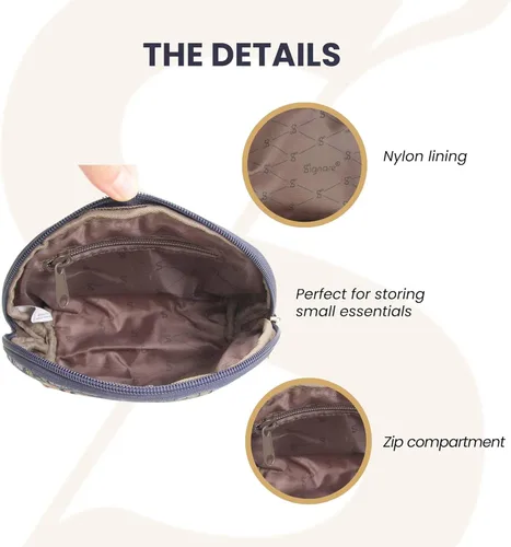 Vista 4 de Bolsa de cosméticos Signare Tapestry para mujer, bolsa de aseo y maquillaje
