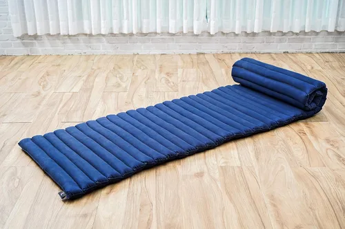 Vista 259 de Leewadee colchón tailandés enrollable para cama de invitados, tapete de yoga, para masaje tailandés, ecológico, orgánico y natural.