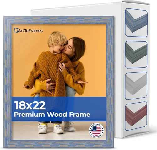 Vista 95 de Marco profundo de madera vincapervinca para fotografía 1.5 pulgadas de ancho.