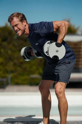 Vista 8 de NÜOBELL® Juego de mancuernas ajustables, 5-50 libras o 5-80 libras, modelo Easy Twist 2024-25, juego de pesas todo en uno (par) para el hogar