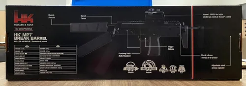 Vista 9 de Umarex HK Heckler & Koch MP7 rifle de aire de perdigones calibre .177, Negro