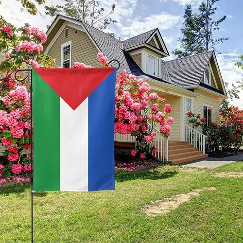 Vista 2 de Bandera de la Provincia de Guanacaste de doble cara de 28 x 40 pulgadas, banderas de bienvenida para exteriores, patio, césped, bandera decorativa