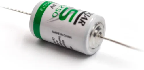 Vista 5 de Paquete de 2 baterías de cloruro de tionilo de litio de 3.6 V LS14250 1/2AA con terminales axiales, compatible con LS14250, ER14250, LS14250CNA, ER3