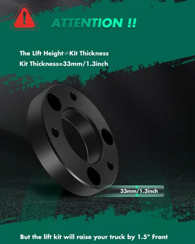Vista 2 de SCITOO Kit de elevación de nivelación delantera de 1.5 pulgadas para Ford 2004-2024 para Ford para F150 2WD 4WD, 2003-2018 para Ford Expedition