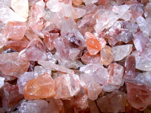 Vista 2 de Rockhound's 1st Choice Rock Tumbler Gem Refill Kit-Madagascar Natural Fire Quartz Rough 8 oz.