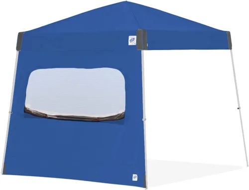 Vista 9 de E-Z UP Pared lateral individual con ventana mosquitera, se adapta a patas en ángulo de 10 pies, accesorio de clip de braguero, punzón