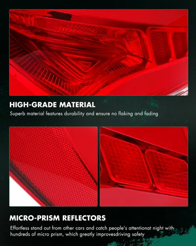 Vista 7 de SCITOO Par de montaje de luz trasera LED para Hyundai Sonata 2011-2014 Conjunto de lámpara trasera