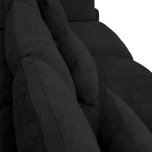 Vista 7 de WJShome Sofá Seccional Cloud Couch de 83 pulgadas para sala de estar, sofá seccional modular relleno de plumón, sofás en forma de L con otomana