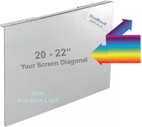 Vista 4 de VizoBlueX - Protector de pantalla de 14 pulgadas con filtro de bloqueo de luz azul. Panel LED para PC portátil anti-UV, protección para los ojos