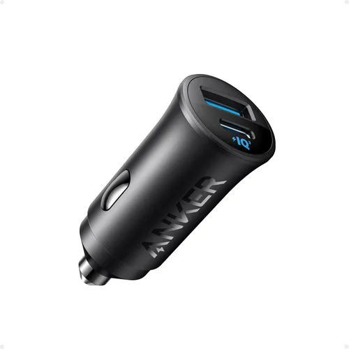 Anker Cargador de coche USB-C, adaptador de coche de 2 puertos tipo C de 30 W, cargador de coche para iPhone con Power IQ 3.0, para iPhone