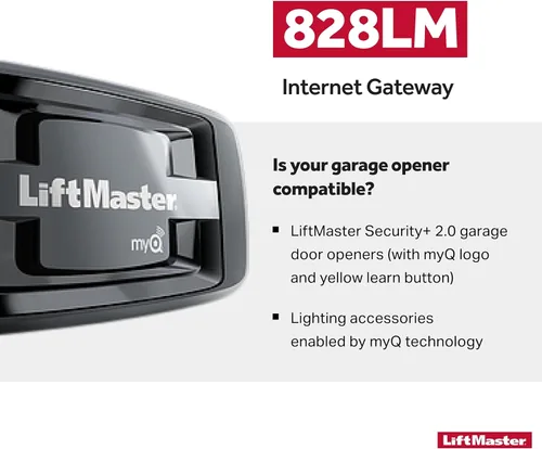 Vista 2 de LiftMaster 828LM abridor de portones con Internet, Gris, MyQ Retrofit Package