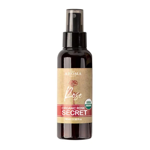 USDA Certified Organic Rose Secret Feminine Mist, espray de cuidado íntimo equilibrado de pH equilibrado, cuidado fresco natural para la frescura