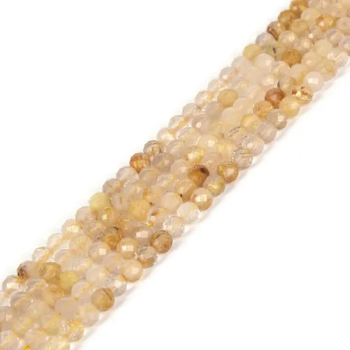 Vista 31 de Cuentas Redondas Facetadas de Ópalo Verde de 4 mm Sueltas de 16 Pulgadas para Hacer Joyas